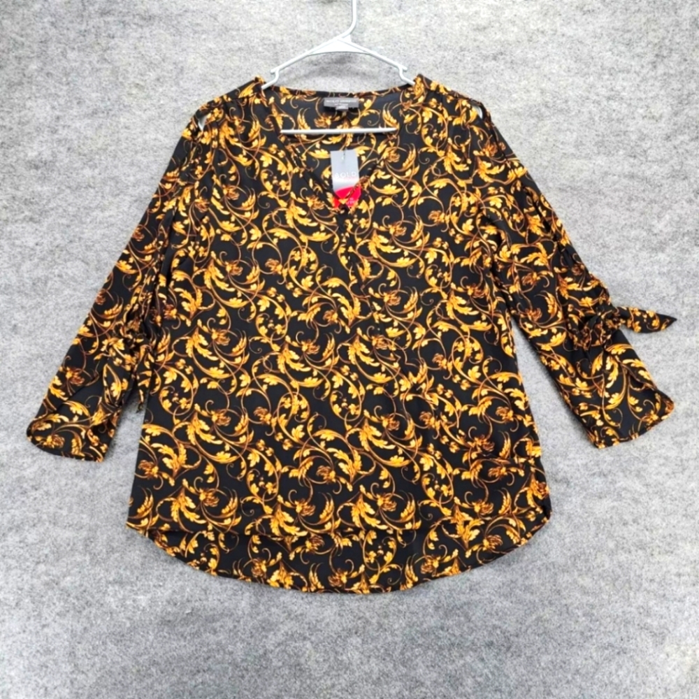 Bold Elements large 3/4 sleeve dressy shirt